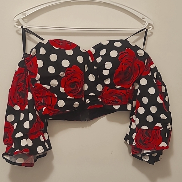 Polka dot/ Rose Set - Picture 3 of 4